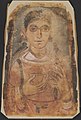 Funerary portrait of a woman. Probably from Antinoöpolis, c. 250–300 AD (Menil Collection)