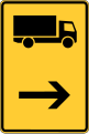 Route for heavy goods vehicles