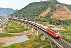 Baotou–Xi'an railway in Suide County