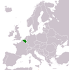 Location map for Belgium and Malta.