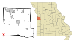 Location of Drexel, Missouri