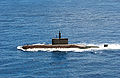 Republic of Korea Navy's Jang Bogo-class Type 209/1200 submarine Jang Bogo heads out to sea during exercise Rim of the Pacific (RIMPAC) 2004.