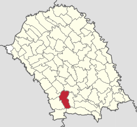 Location in Botoșani County