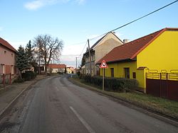 A street in Evaň