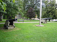 French cannons captured from Louisbourg in Toronto