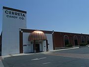 Cerreta Candy Co. founded in 1968 in Glendale, Arizona. In 2002 was named a West Valley Treasure. It was originally built as a Safeway grocery store.