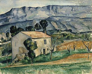 Maison devant la Sainte-Victoire près de Gardanne, by Paul Cézanne