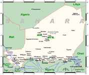 Niger's cities, main towns and other centres