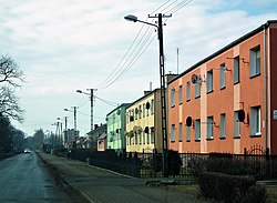 Roadside houses in Piotrowo Pierwsze