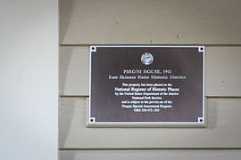 Pironi House plaque