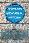 Plaques beside the entrance to the Royal William Victualling Yard, Plymouth