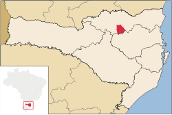 Location in Santa Catarina state