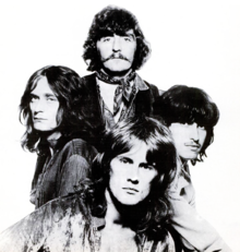 Ten Years After in 1970. Leo Lyons (top), Chick Churchill (left), Ric Lee (right), Alvin Lee (front)