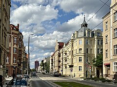 Wierzbięcice Street in Wilda