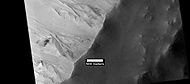HiWish计划下高分辨率成像科学设备显示的罗斯陨坑中的冲沟。