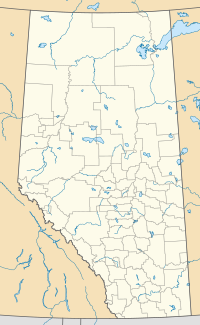 Map showing the location of Wabamun Lake Provincial Park