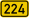 Bundesstraße 224 number.svg