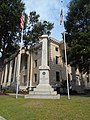 Confederate statue in front of courthouse