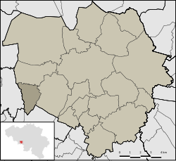 Location of Flénu in Mons