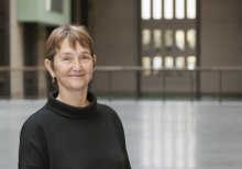 Frances Morris in Tate Modern's Turbine Hall.