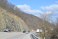 U.S. Route 22 in eastern Morris Township