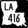 Louisiana Highway 416 marker