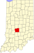 State map highlighting Morgan County