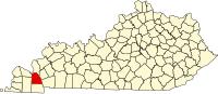 肯塔基州马歇尔县地图