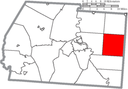 Location of Harrison Township in Ross County