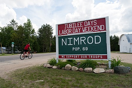 Nimrod, Minnesota population 69