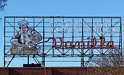 The Sauer's Vanilla sign.