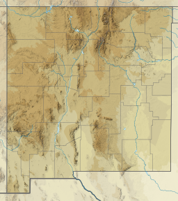 Location of Abiquiu Lake in New Mexico, USA.