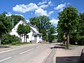 View towards the former border crossing into Estonia