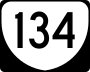 State Route 134 marker