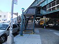 This image of the 55th Street station staircase.