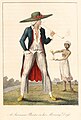 Image 8A Dutch plantation owner and female slave from William Blake's illustrations of the work of John Gabriel Stedman, published in 1792–1794. (from History of Suriname)