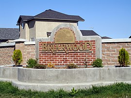 Briarwood entrance sign