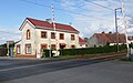 The surviving station building at Coulogne. The metre gauge line would have been nearest the station.