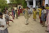 C-6 (Hopscotch traditional) Girls in Juara, Madhya Pradesh, playing hopscotch.