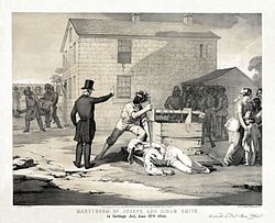 Lithograph of the Martyrdom of Joseph Smith