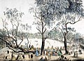 Image 28Cricket match at the Melbourne Cricket Ground, 1860s (from Culture of Australia)