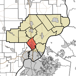 Location of Silver Creek Township in Clark County