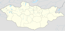 乔巴山市在蒙古的位置