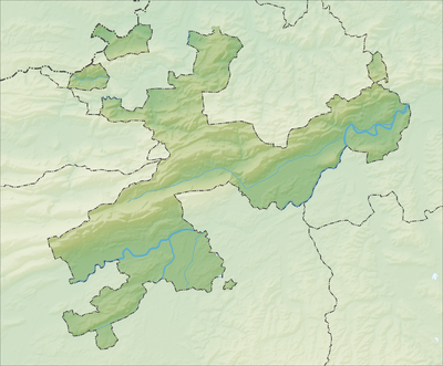 Location map Switzerland Solothurn