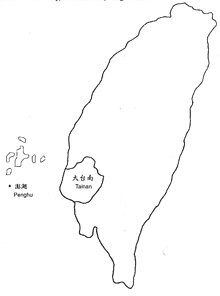 台南教区辖区范围概略地图