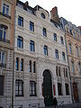 The synagogue: facade on the Quai Tilsitt