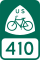 U.S. Bicycle Route 410 marker