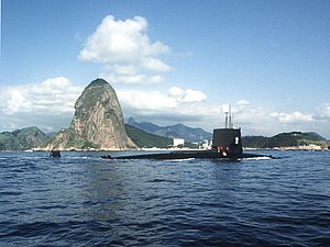 USS Snook (SSN-592) off Rio de Janeiro in 1984