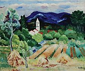 Moïse Kisling, c.1919, Paysage de Provence, oil on canvas