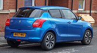 Rear view of Suzuki Swift (UK)